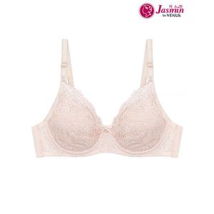 [하프클럽] 튤 레이스 자수 커버 와이어 풀컵 홑겹 브라 jbra027