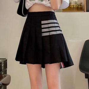 [하프클럽]  여름 인기 여성 골프웨어 배색 감성 언발 주름스커트