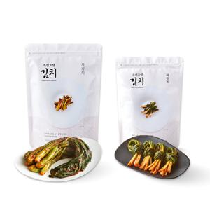 [조선호텔김치] 조선호텔 갓김치 1kg + 파김치 500g / 총 1.5kg
