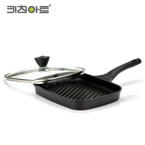 인덕션겸용 사각 그릴팬 생선구이 스테이크 삼겹살 고기후라이팬