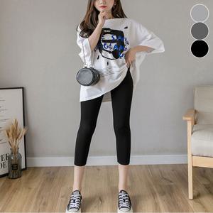 쫀쫀한 모달 쿨 레깅스 신축성 얇은 여름 8부레깅스 레깅스 여자레깅스 면레깅스