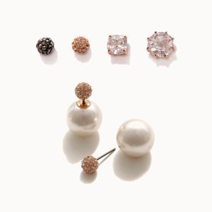 제이로렌 01M07004 진주 큐빅 투웨이 귀걸이