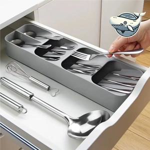 주방용 수납 정리 트레이 커트러리 수저 정돈함 수저정리함 주방수납 주방정리용품