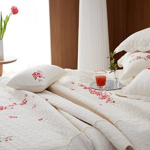 효재 서향 광목 스프레드 슈퍼싱글 봄 여름 가을 간절기 혼수 선물 예단 먼지없는 이불 세트