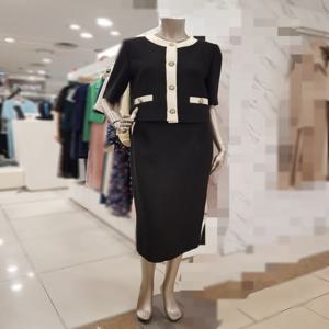 트위드 라인 크롭 자켓 스커트 세트 MZBGWJS4990