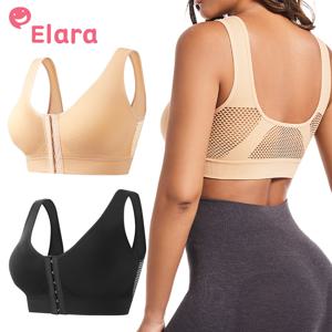 엘라라 앞후크 스포츠브라탑 여성 필라테스 헬스 운동 요가탑브라 빅사이즈 노와이어 임산부 지퍼브라