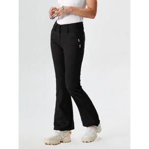 [하프클럽] 여성 골프 바지 2단 하이웨스트 부츠컷 블랙_BGBMPT602BK