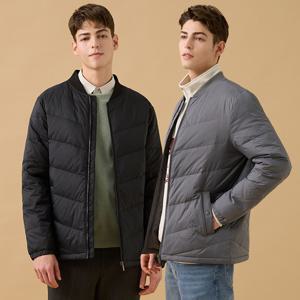 남성보머경량구스다운자켓