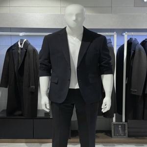 남성 봄여름 다크네이비 기본핏 스판 캐주얼 자켓 비지니스 콤비