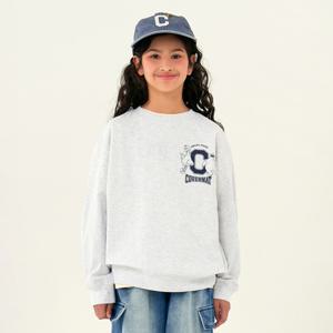 세서미스트리트x 맨투맨 티셔츠 멜란지그레이 CK2505CR09MG