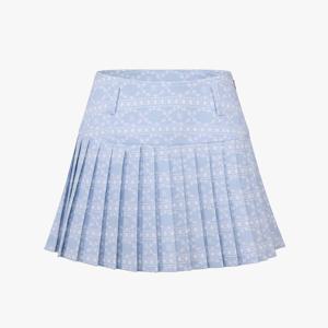 [LIVE]패턴 하이웨스트 스커트 (블루)