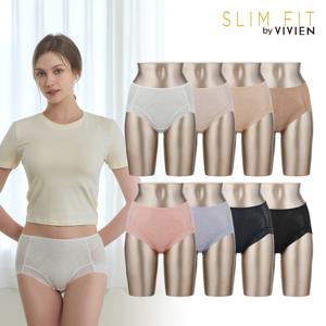 스킨핏 베이직 레이스 복부 보정 팬티 8종