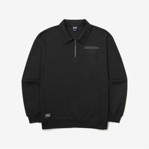 [본사 공식] 유니 카라 반집업 맨투맨 (FS2POG3108X_BLK)