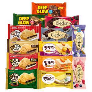 빙그레  붕어싸만코/빵또아 7종 20개 + 끌레도르 바 4종 10개 골라담기 /아이스크림