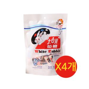 따바이투 상하이 토끼캔디 108g x4개 / 오리지널 밀크 카라멜 중국사탕 누가 유가