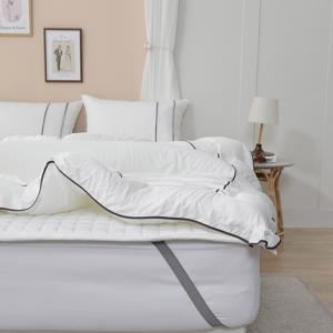 룸마이룸 도톰한 로코코 모달 차렵 이불+침대패드+베개세트 SS Q  봄 가을 겨울 호텔침구