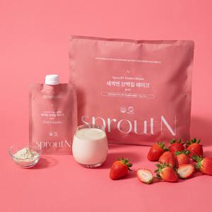 새싹앤 고단백 다이어트 단백질쉐이크 딸기맛 (40g x 5개)