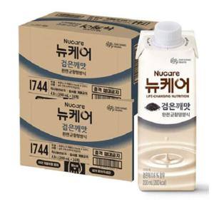 뉴케어 검은깨맛 200ml x 48팩 완전균형 환자영양식 식사