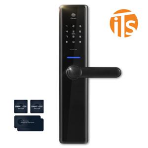 ITS500 롱바디 무타공 도어락 카드키4개 강철메탈바디 빅사이즈 주키 손잡이 번호키 현관문 디지털도어락