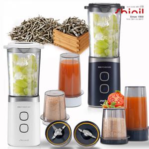 신일 국산 다용도 만능 미니믹서기 다지기 분쇄기 주서기 다기능 믹서기 날 2개 컵 3종 마늘다지기