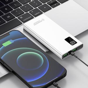 몽크로스 PD 20W 고속 슬림볼트 보조배터리 10000mAh 대용량 잔량표시 C타입 USB 급속충전 보조밧데리