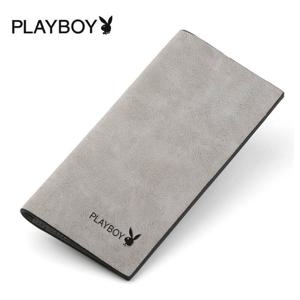 PLAYBOY  남성 프리미엄 소가죽 심플 장지갑