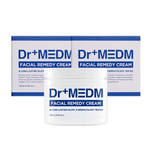 (1+1)닥터메디엠 페이셜 레미디 크림 125gX2개 +비타민 세럼 20ml + 물티슈 /민감성 나이트크림/수분크림