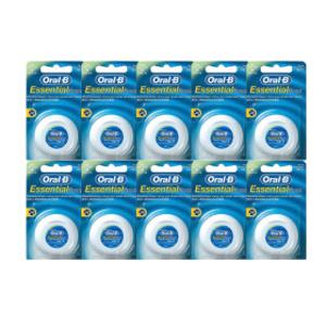 오랄비 왁스 치실 민트향 10개