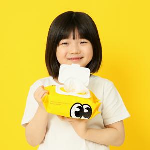 청담도리 물티슈 캡형 대용량 100매 20팩 안전한 아기 신생아 엠보싱 두꺼운 도톰한