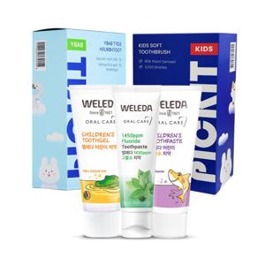 벨레다 1450 고불소 / 저불소 / 무불소 치약 / 픽킷 어린이 / 유아 칫솔