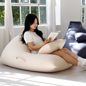 폴랑 퓨어 소프트 빈백 스툴 쿠션 세트 카페 독서의자 원룸 자취방 거실 패브릭 쇼파 100% 국내산