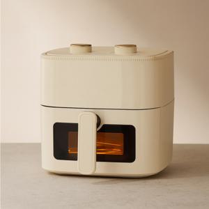 런칭특가 3.7만)창문형 에어프라이어 윈도우 보이는 바스켓 5L 거름망