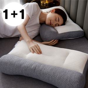 1+1 굿 슬립 투톤 경추베개 베개 목베개