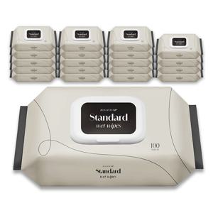 가성비 대용량 100매 20팩 즐거운집 스탠다드 저자극 유아 아기 물티슈 가성비 대용량 저자극