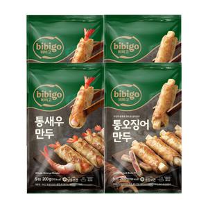 비비고 통새우만두 200g 2개 + 비비고 통오징어만두 200g 2개