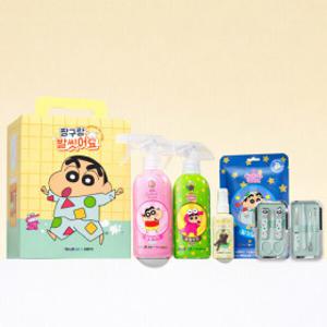 온더바디 발을씻자 코튼 풋샴푸 짱구에디션(초코+피치+마스크+미스트)