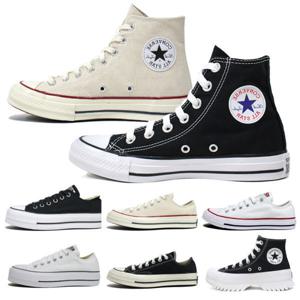 컨버스 척 70 척테일러 올스타 로우 런스타 하이 스니커즈 남성 여성 캔버스 운동화 키높이 플랫폼 신발