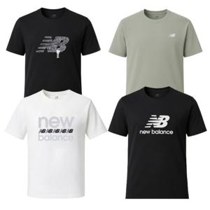 뉴발란스 반팔티 모음 남자 여자 학생 반팔 티셔츠 기능성 그래픽 면티 헬스 운동복