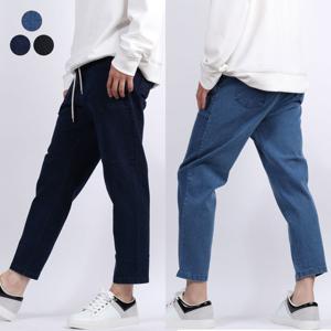 남자밴딩청바지 봄 가을 스판 남성와이드데님