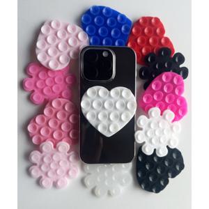 1+1 스마트폰 핸드폰 하트/해바라기 양면 흡착패드 실리콘 거치대 빨판 미끄럼방지 논슬립 패드 10colocr