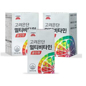 고려은단 멀티비타민 올인원 60정 x 3개 (6개월분) 종합비타민 미네랄영양제 종합영양제 쇼핑백포함
