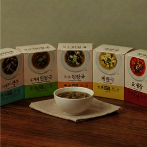 이델리 간편집밥 밀키트 동결건조 즉석국 5종 3세트(10g x 15P)