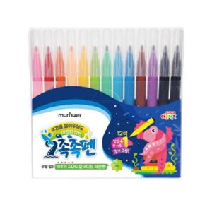 문화 촉촉펜 싸인펜 12+1색16+1색24+2색 / 사인펜 네임펜 형광펜