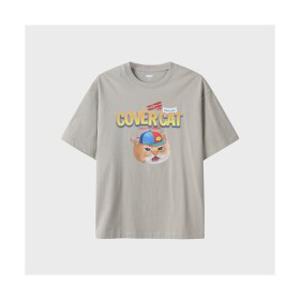 탑텐 TOPTEN 공용) 코튼 반팔T (마인드어데이 커버캣)_MSF2TS3008 MSF2TS3008 264753