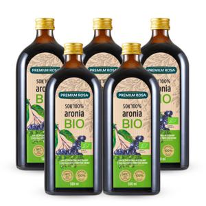 프리미엄로사 유기농 아로니아 원액 100% 500mlx5병