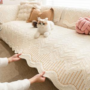 사계절 공용 쇼파패드 패브릭 소파 쿠션 커버 미끄럼방지 쇼파커버 3인용 2인용 4인용