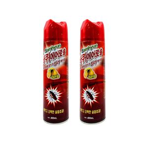 1+1 삼현 바퀴에어로솔 400ml 레몬향 바퀴벌레 해충 퇴치 살충제 스프레이