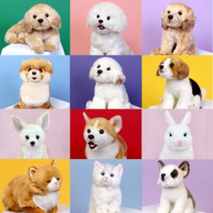 리얼 위더펫 인형 강아지 고양이 동물 애착 비숑 웰시코기 말티즈 웰시코기 호랑이 페르시안캣 귀여운 선물