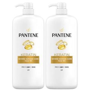 극손상 케어 샴푸 1200ml 2개 팬틴 대용량