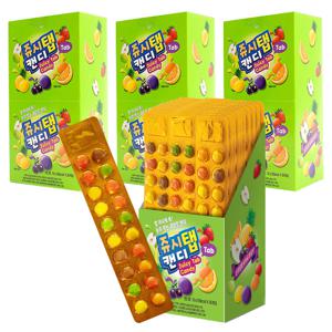 쥬시탭 과일맛 타블렛 캔디 4박스(13gx120개) 유치원어린이집교회학교 간식선물